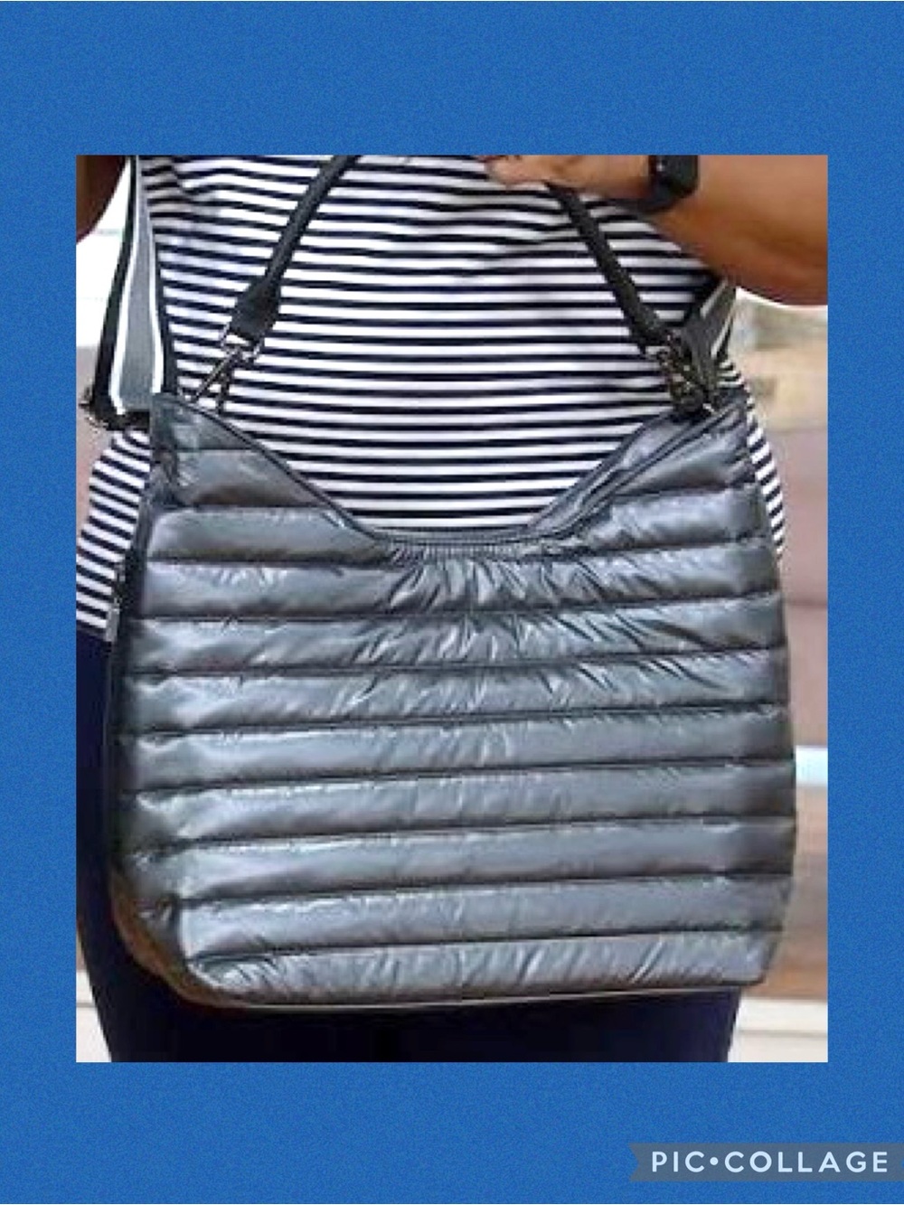 Think Royln The Beverly Puffer Hobo Bag